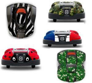 Autocollants décoratifs pour robot husquvarna