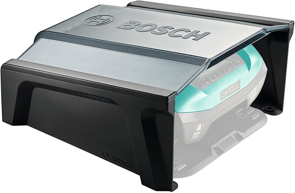 Garage pour protéger votre tondeuse robot Indego Bosch de la météo
